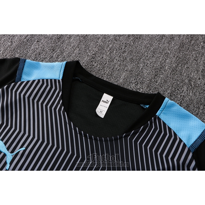 Chandal del Olympique Marsella Manga Corta 2021-2022 Negro